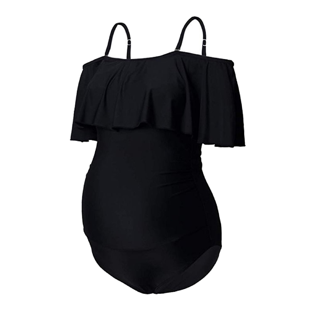 Maternity Ruffled Swimsuit